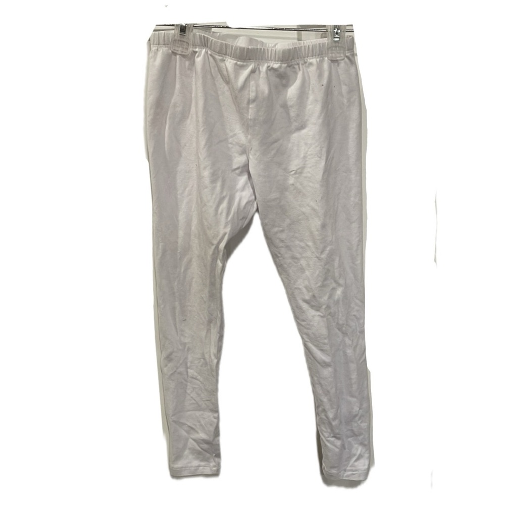 The children’s place Girls solid white capri leggings size 10/12